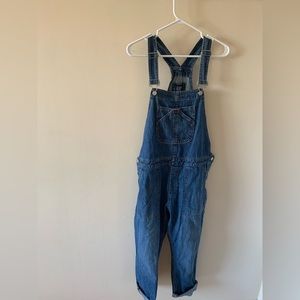 Gap medium blue denim overalls